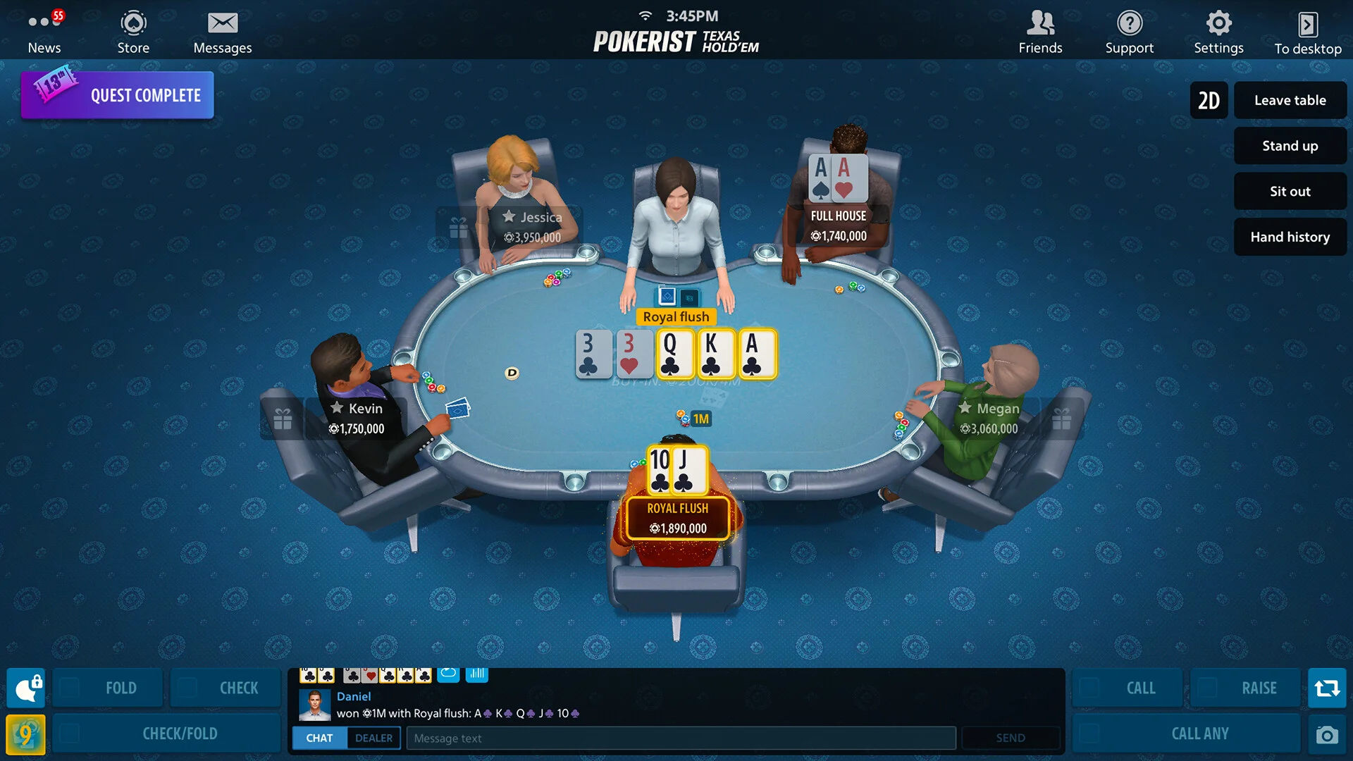 Poker chart hands